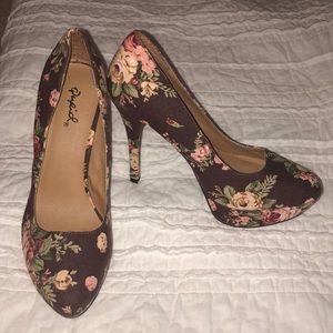 Floral heels